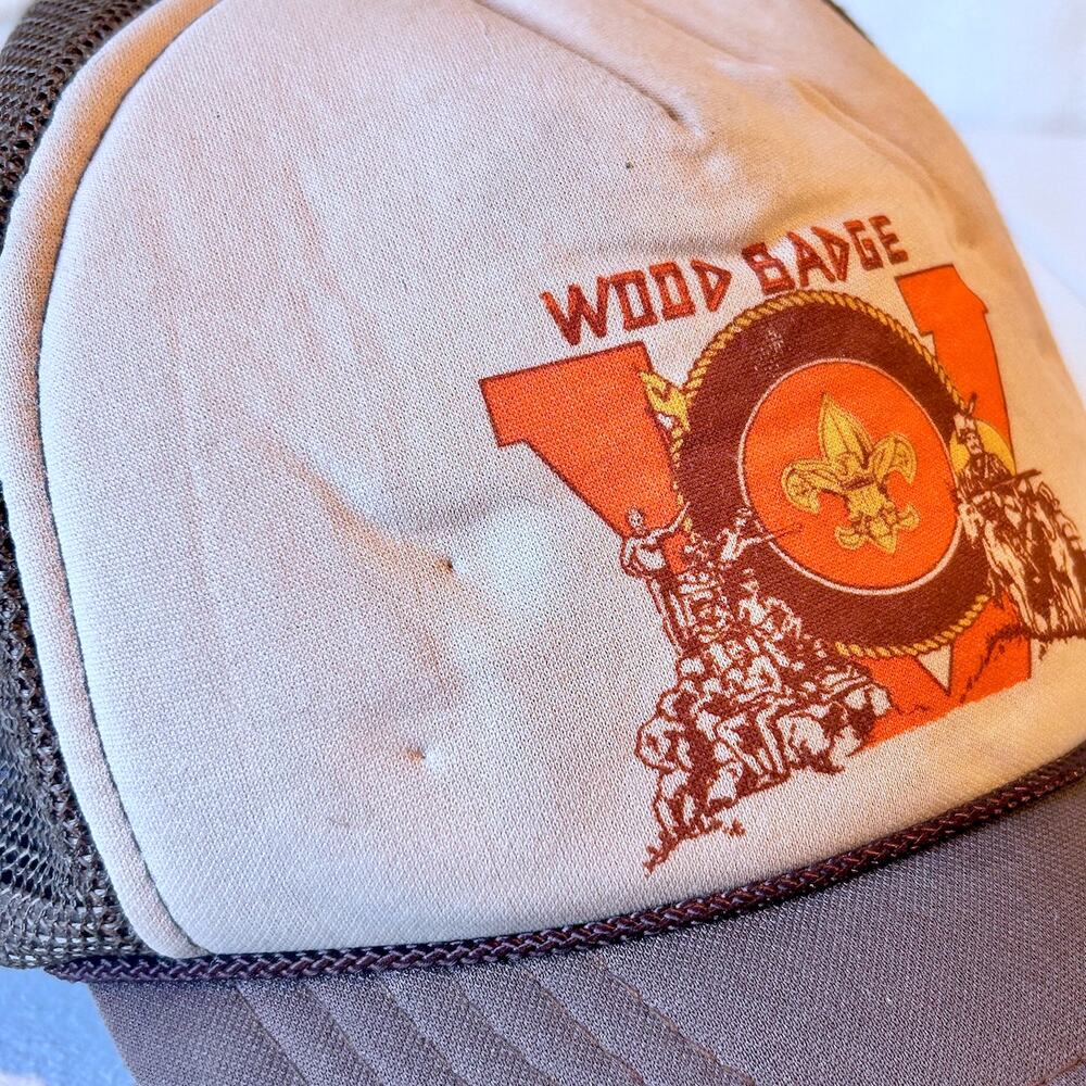 Vintage BSA Trucker Snapback Boy Scouts of America USA Wood Badge Collectible - Picture 7 of 9